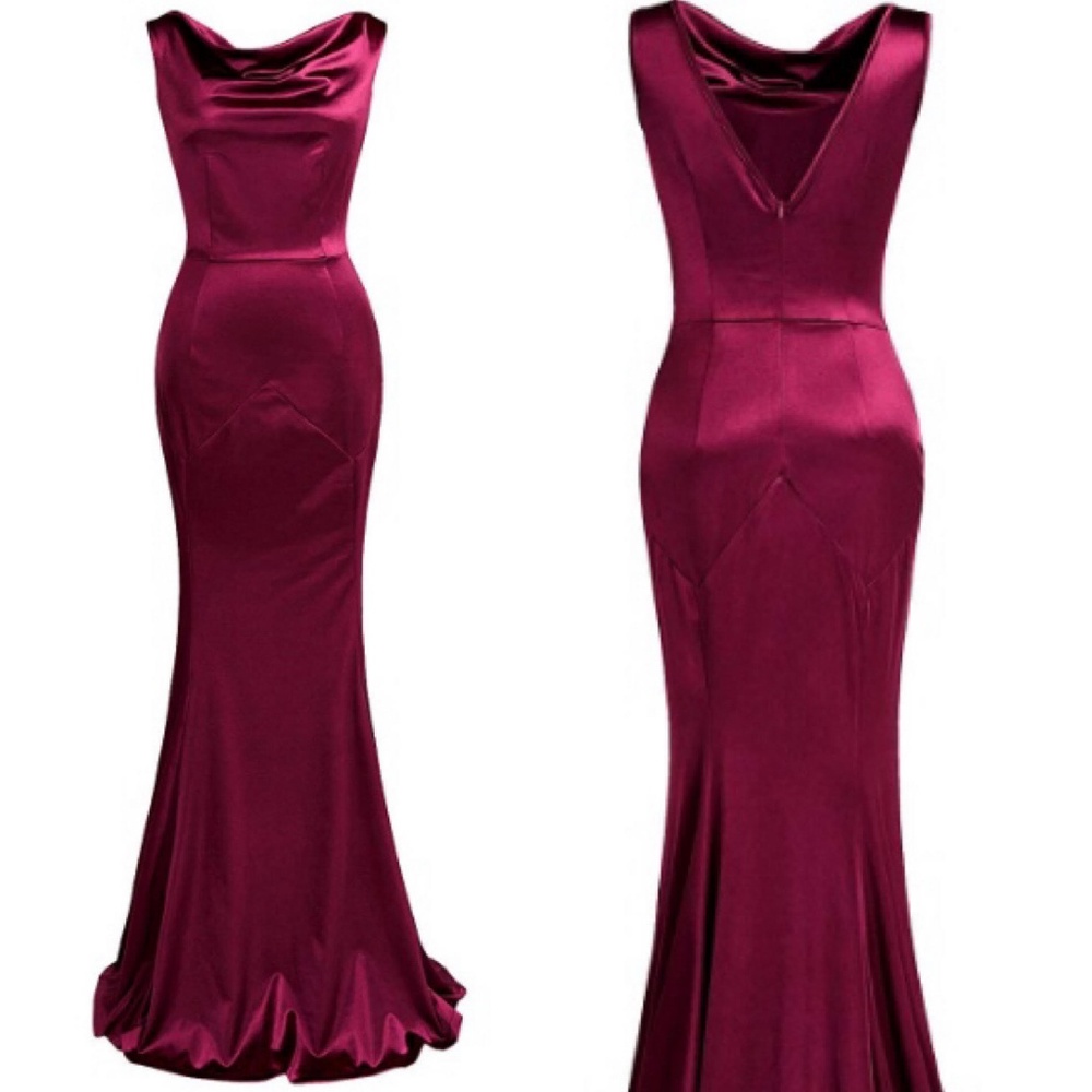 Show Stopping Burgundy Gown